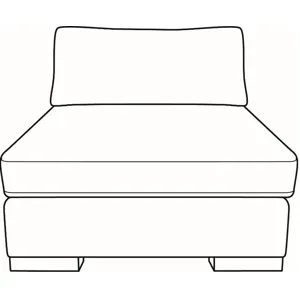 Great Room Armless Chair