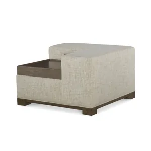 Century Home Elegance Cornerstone Corner Table Ottoman Oak