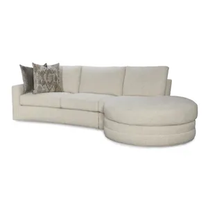 Century Home Elegance Cornerstone Curved Laf Love Seat