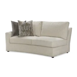 Century Home Elegance Cornerstone Curved Laf Love Seat