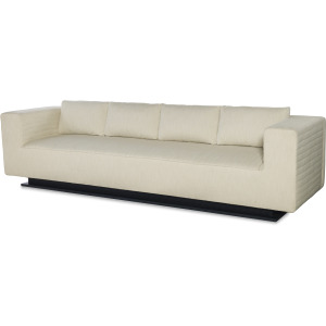 Century Home Elegance Tatami Large Quilted Sofa Metal Base