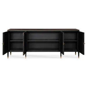 Monarch Barrington Four Door Sideboard-Blk/Gld