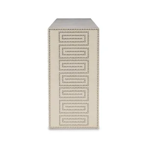 Grand Tour Furniture Greek Key Console Table Cream
