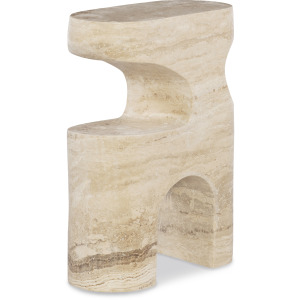 Grand Tour Furniture Bernini Accent Table Travertine
