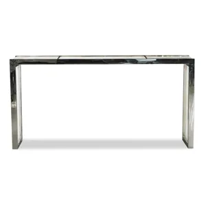 Grand Tour Furniture Samantha Glassy Quartz Console Table