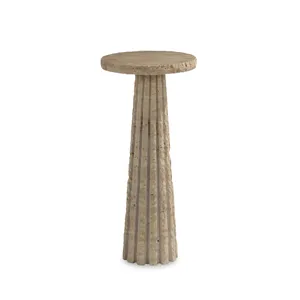 Grand Tour Furniture Barco Accent Table Travertine