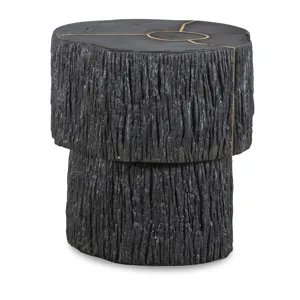 Grand Tour Furniture Elan Petrified Wood Accent Table Dark