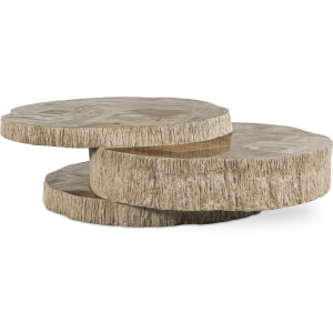 Grand Tour Furniture Elan Petrified Wood Stack Cocktail Light