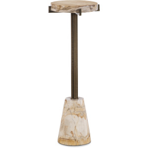 Grand Tour Furniture Acme Petrified Wood Drinks Table Light