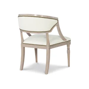 Tara Shaw Upholstery Victoria Accent Chair-Swedish Faint Grey