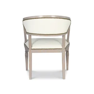 Tara Shaw Upholstery Victoria Accent Chair-Swedish Faint Grey