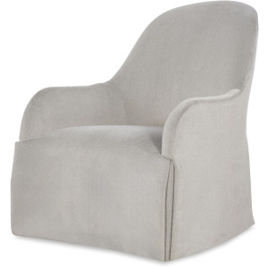 Tara Shaw Upholstery Auguste Skirted Swivel Chair