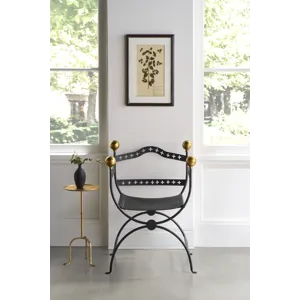 Tara Shaw Casegoods Dante Iron Savonarola Chair