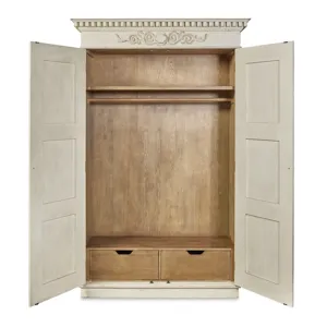 Tara Shaw Casegoods Fountainebleau Wardrobe(Aged Cream)