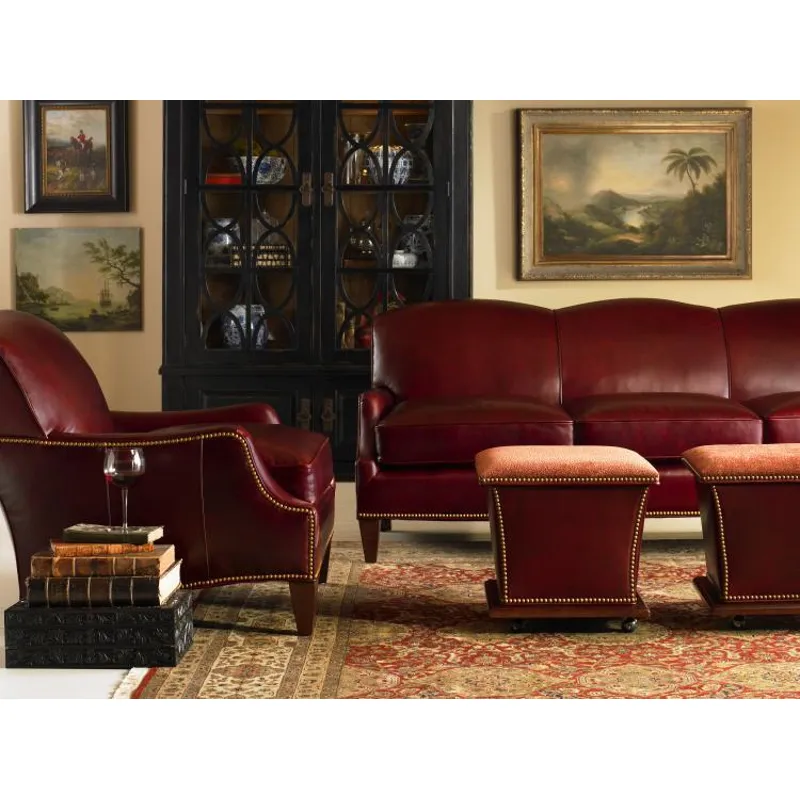 Century Leather Kingston Storage Ottoman