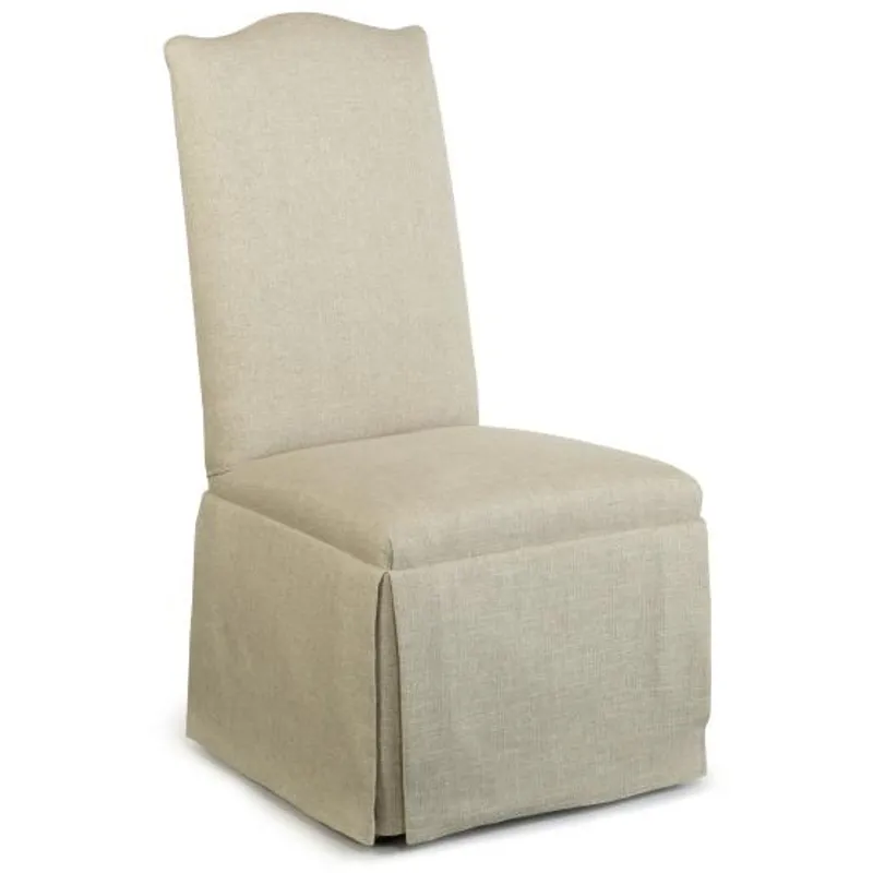 Century Chair Hollister Strght Back/Camelback Top Chair W/Casters