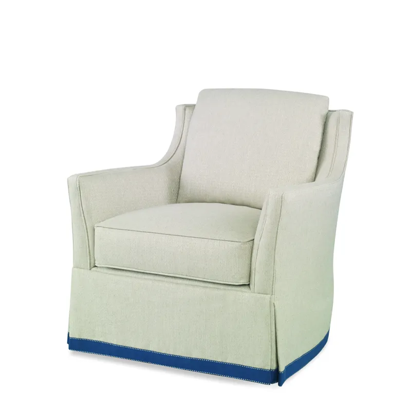 Eyre Skirted Swivel Chair