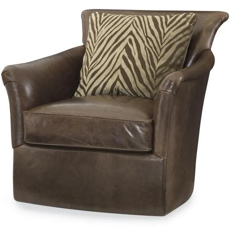 Century Leather Malibu Swivel Chair