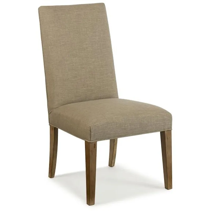 Century Chair Hollister Straight Back-Exposed Wood W/Straight Top