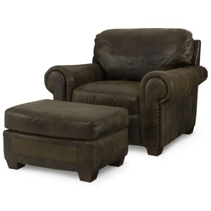 Bob Timberlake Upholstery Dr. Perryman Chair With Ottoman As Shown Only