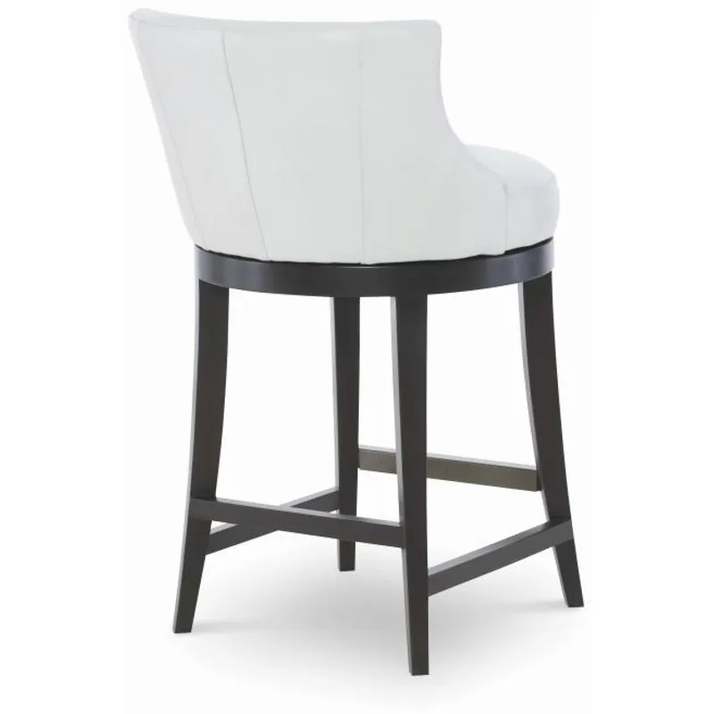 Century Trading Company Leather Swivel Counter Stool