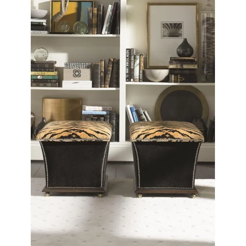 Century Signature Gray's Storage Ottoman