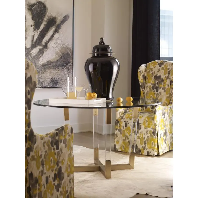 Tableaux Metal/Acrylic Dining Table Base For Glass Tops