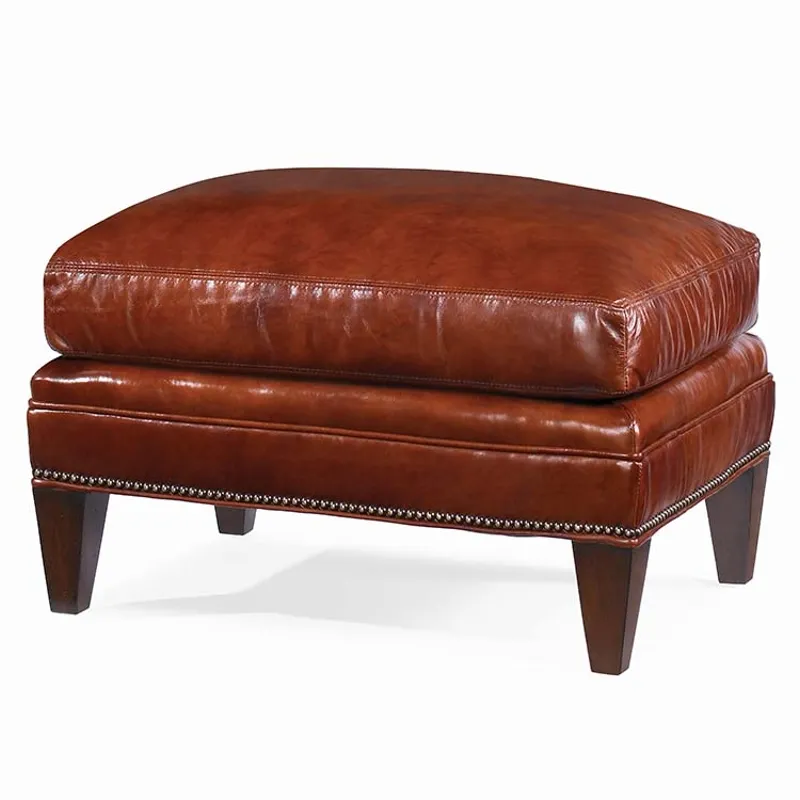 Century Leather Essex Ottoman