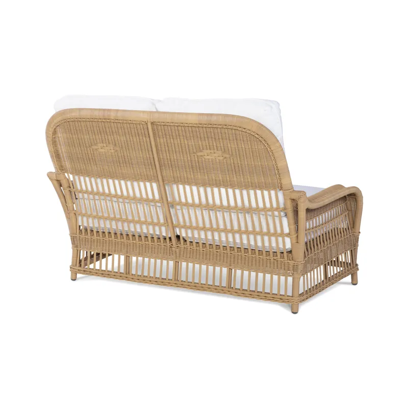 Thomas O\'Brien Outdoor Mainland Wicker Love Seat W/Buttons