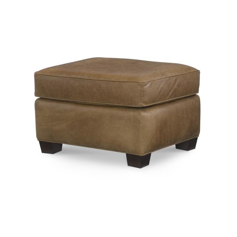 Century Trading Company PLR-69CO-TAN - Leather Chair With Ottoman