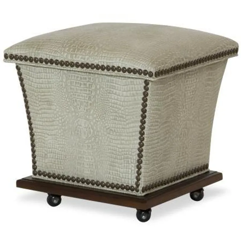 Century Leather Kingston Storage Ottoman