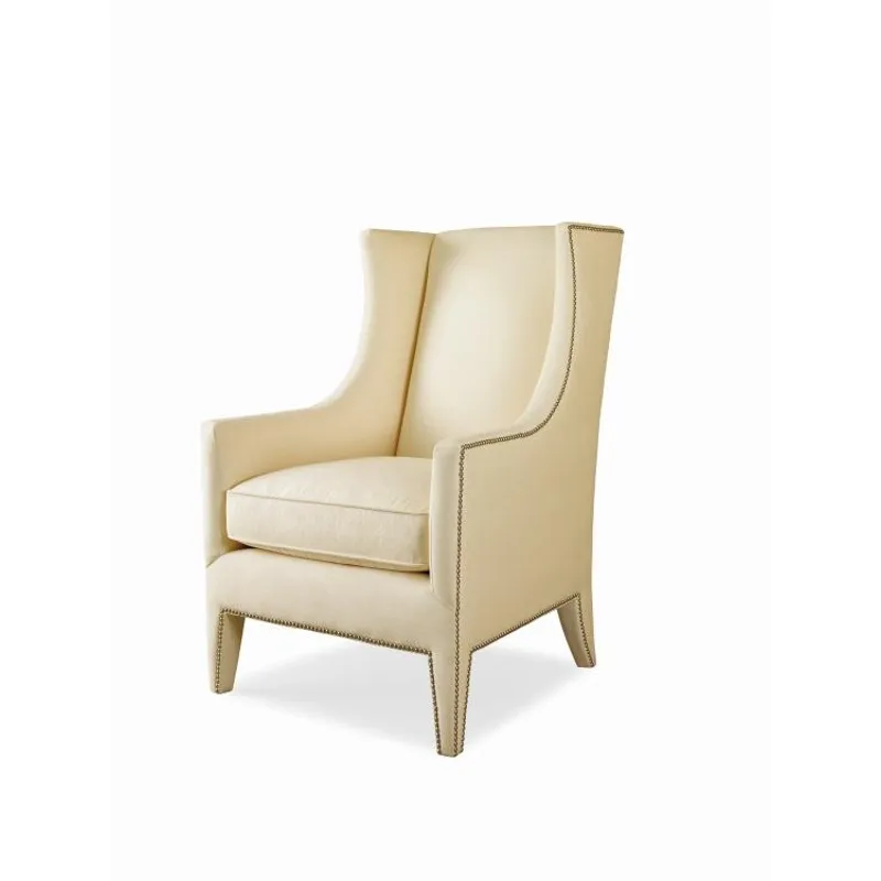 Century Leather Sophia Wing Chair