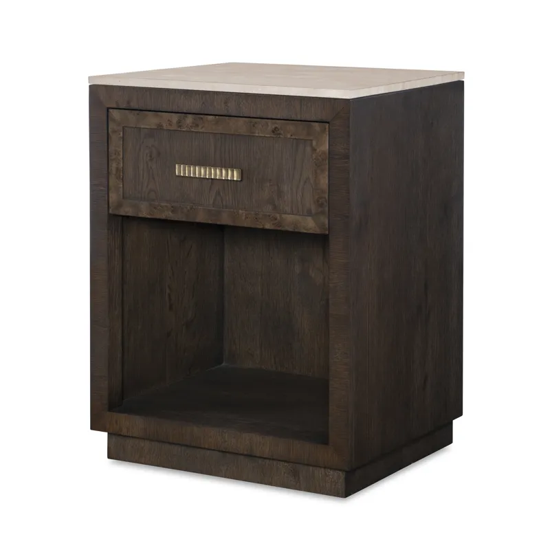 Monterey Small Nightstand & Stone-Dark
