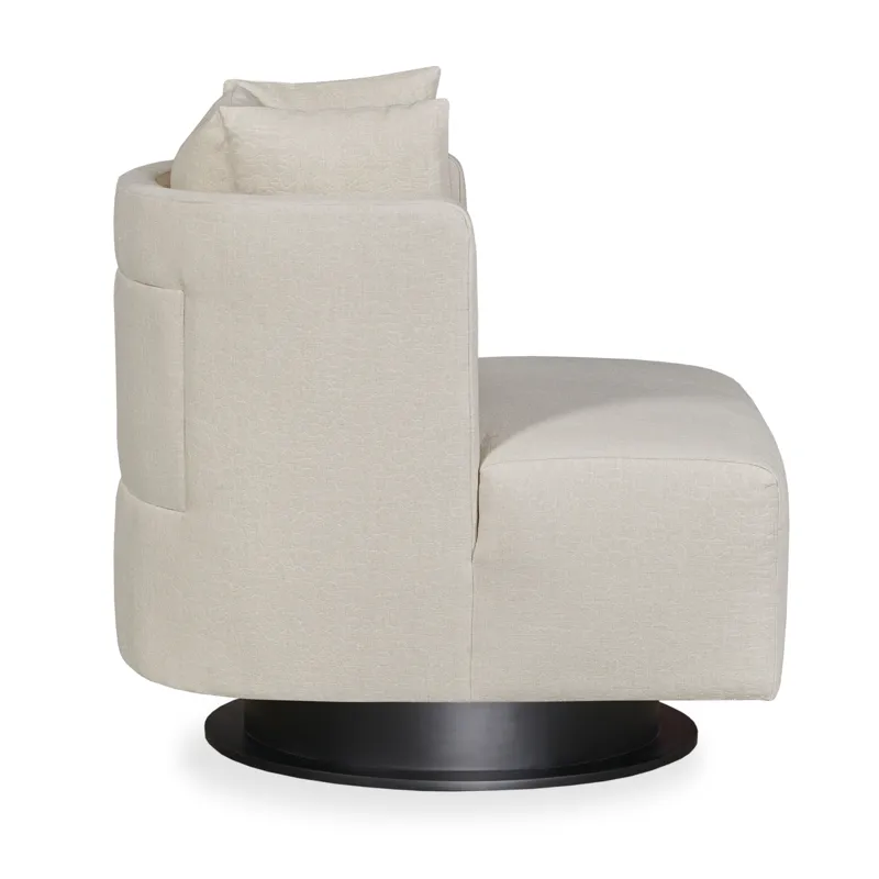 Century Chair Riposo Swivel Chair Metal Base