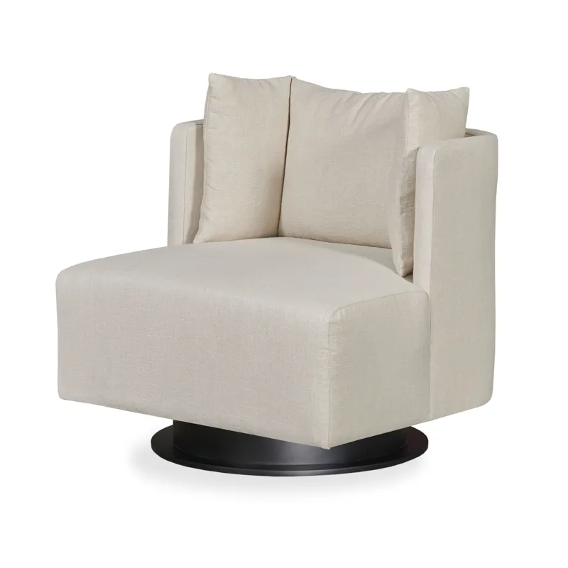 Century Chair Riposo Swivel Chair Metal Base