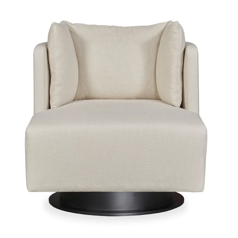 Century Chair Riposo Swivel Chair Metal Base