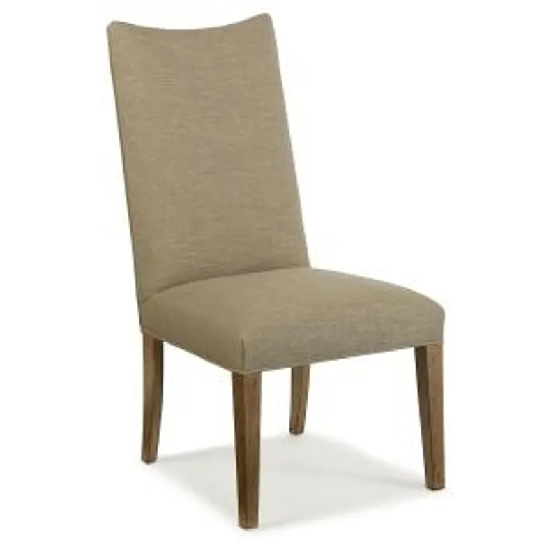 Century Chair HOLLISTER STRAIGHT BACK Exposed Wood w/Scoop Top (3372-2)