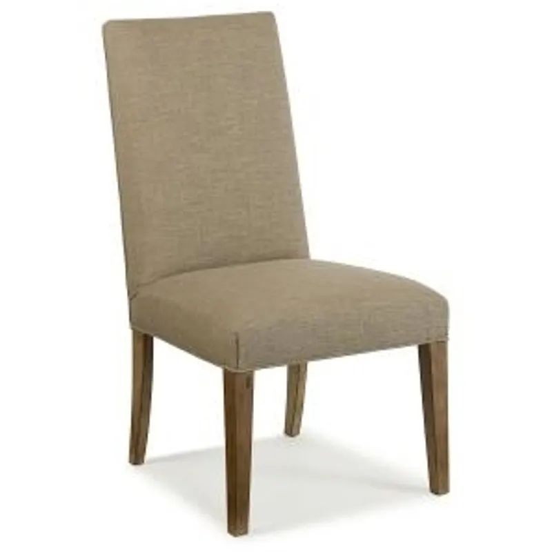 Century Chair HOLLISTER STRAIGHT BACK Exposed Wood w/Straight Top (3372-1)