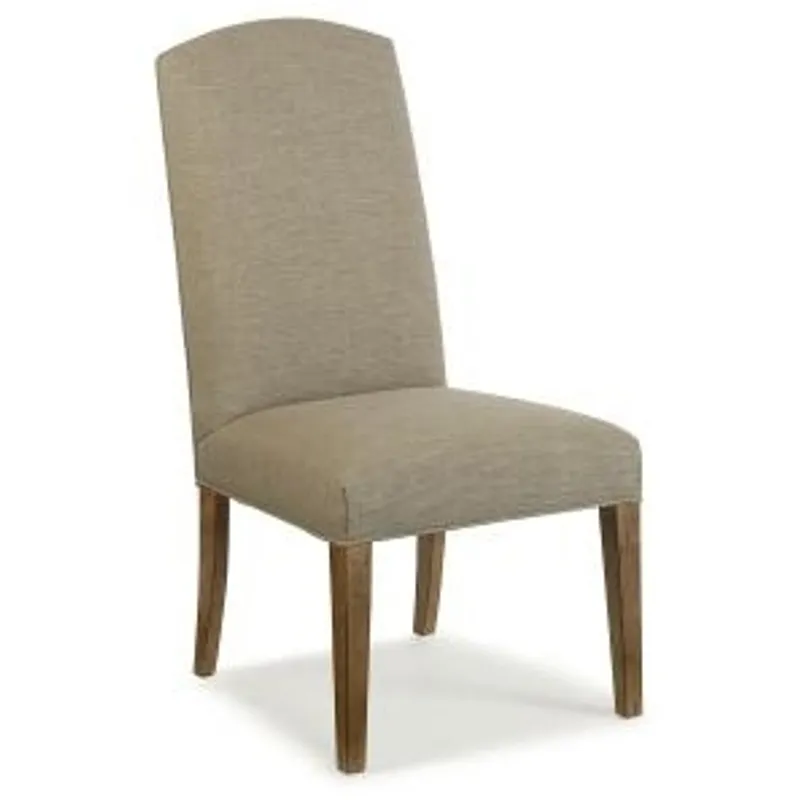 Century Chair HOLLISTER STRAIGHT BACK Exposed Wood w/Sweep Top (3372-5)