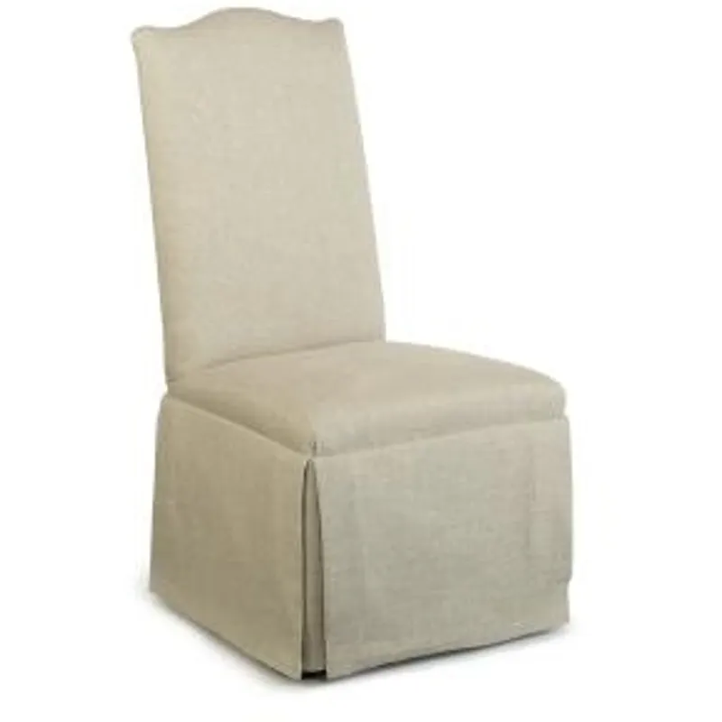 Century Chair HOLLISTER STRGHT BACK/CAMELBACK TOP CHAIR w/casters (3370-3C)