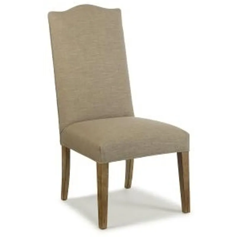 CENTURY HOLLISTER STRAIGHT BACK Exposed Wood w/Camelback Top (3372-3)
