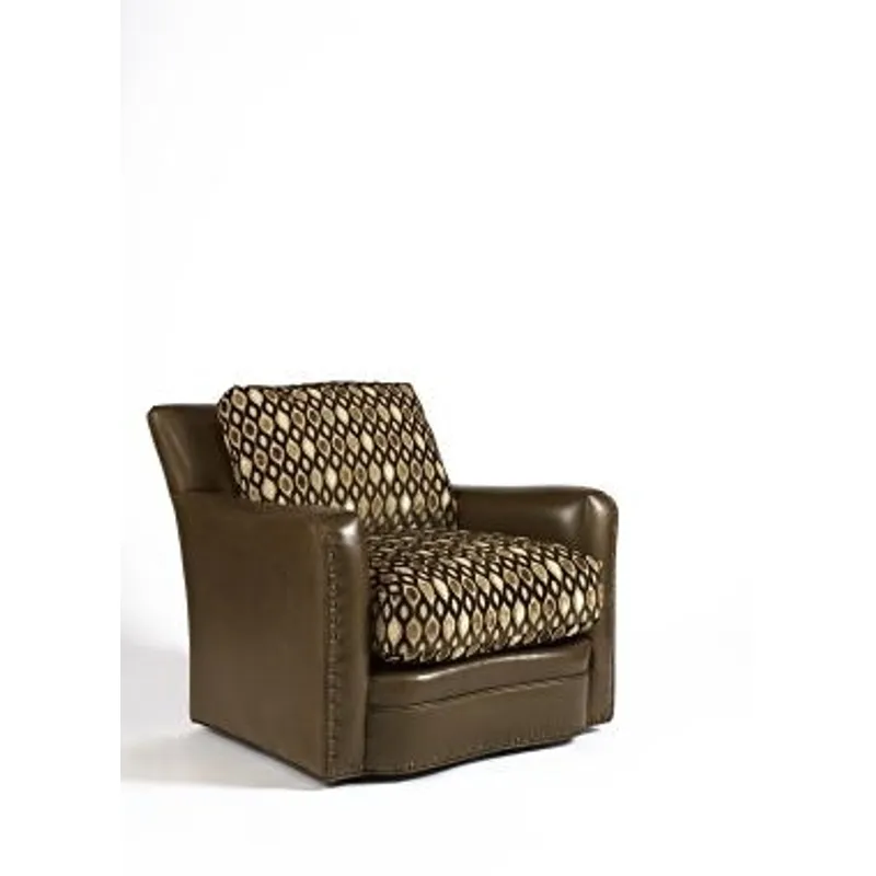 Century Leather Camden Swivel Chair (LR-17161)