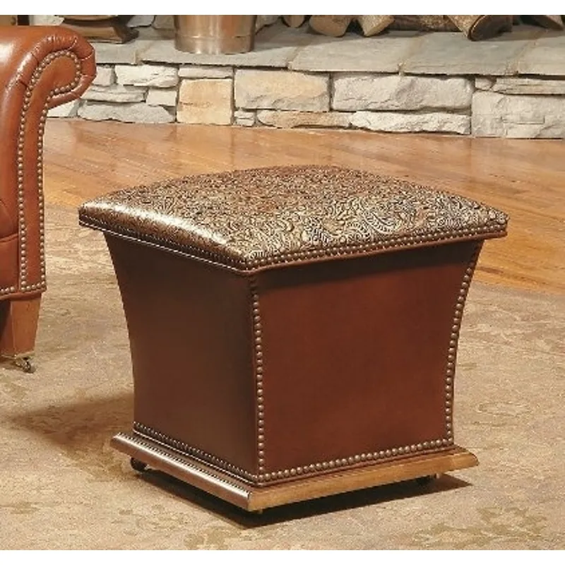 Century Leather Kingston Storage Ottoman (LR-38104)