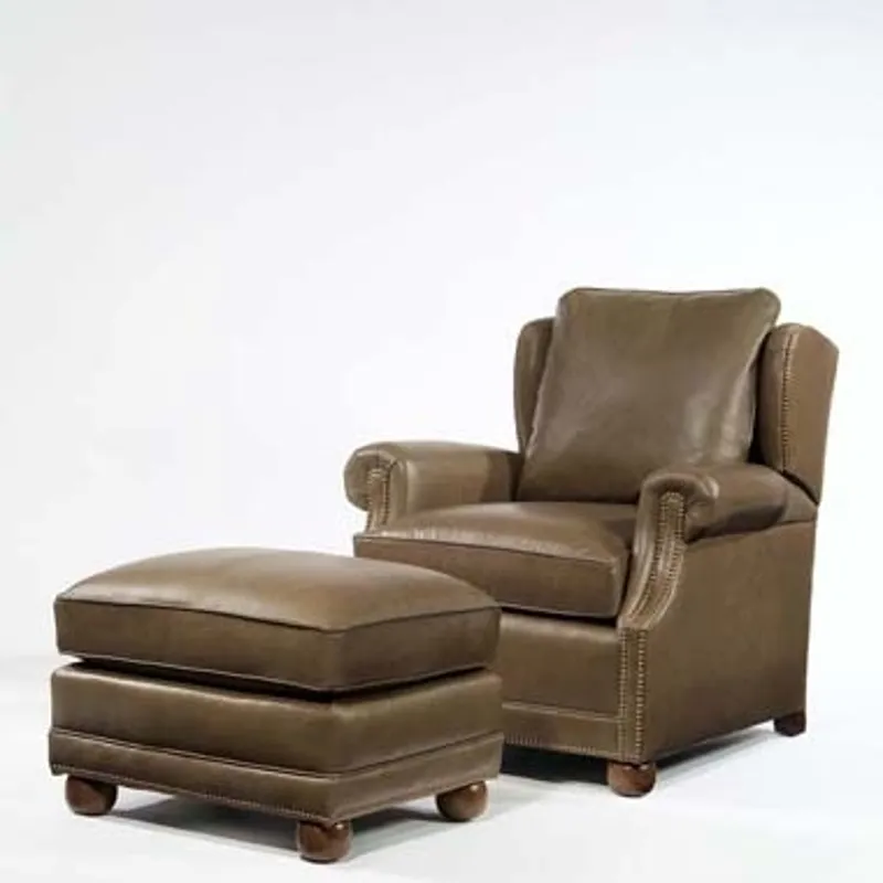 Century Leather Navajo Ottoman (LR-38110)