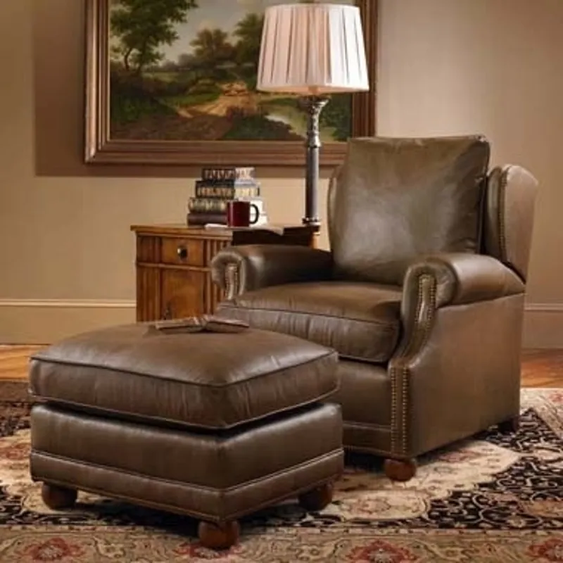 Century Leather Navajo Ottoman (LR-38110)