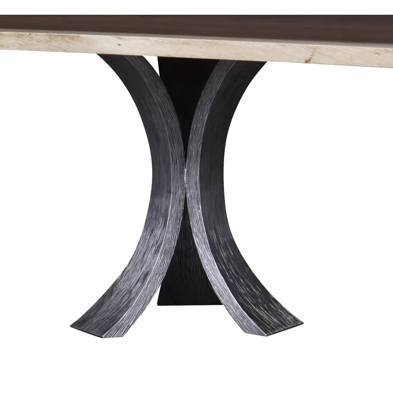 Details Live Edge Textured Metal Pedestal(1 Base)