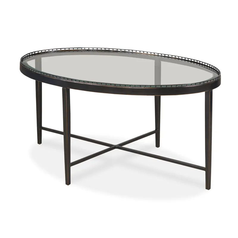 Details Occasional Logan Small Oval Cocktail Table Bronze