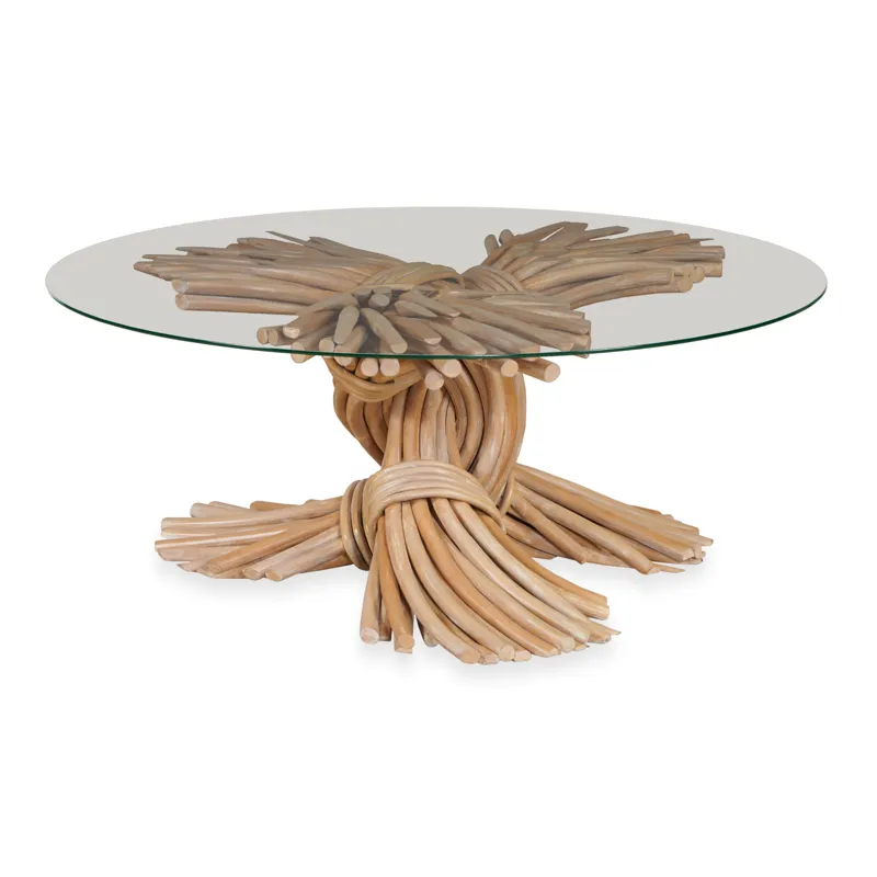 Curate Braided Knot Cocktail Table Limewash