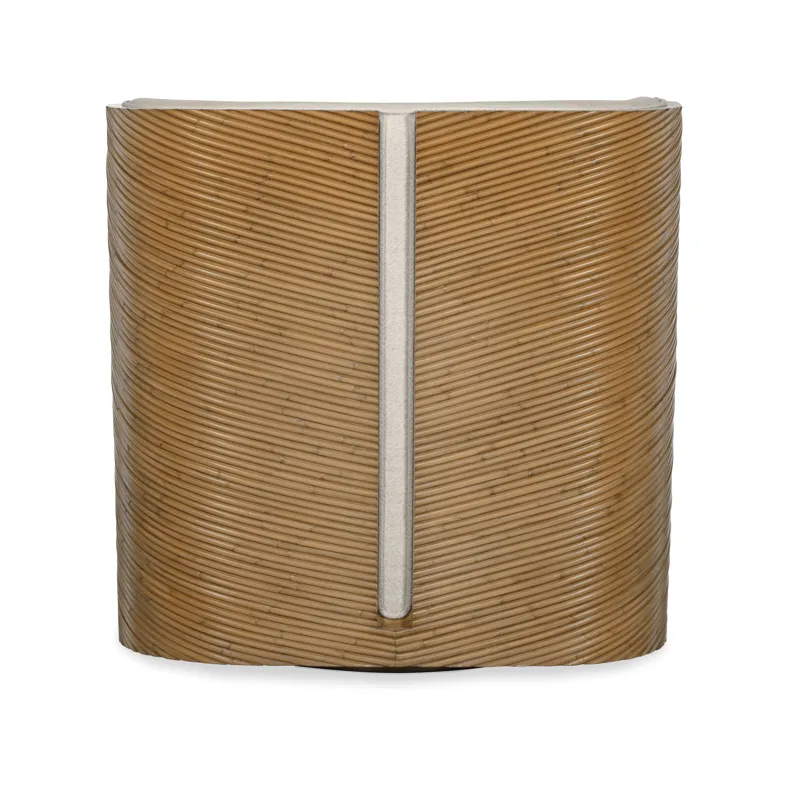 Curate Canna Swivel Lounge Chair Aged Rattan/