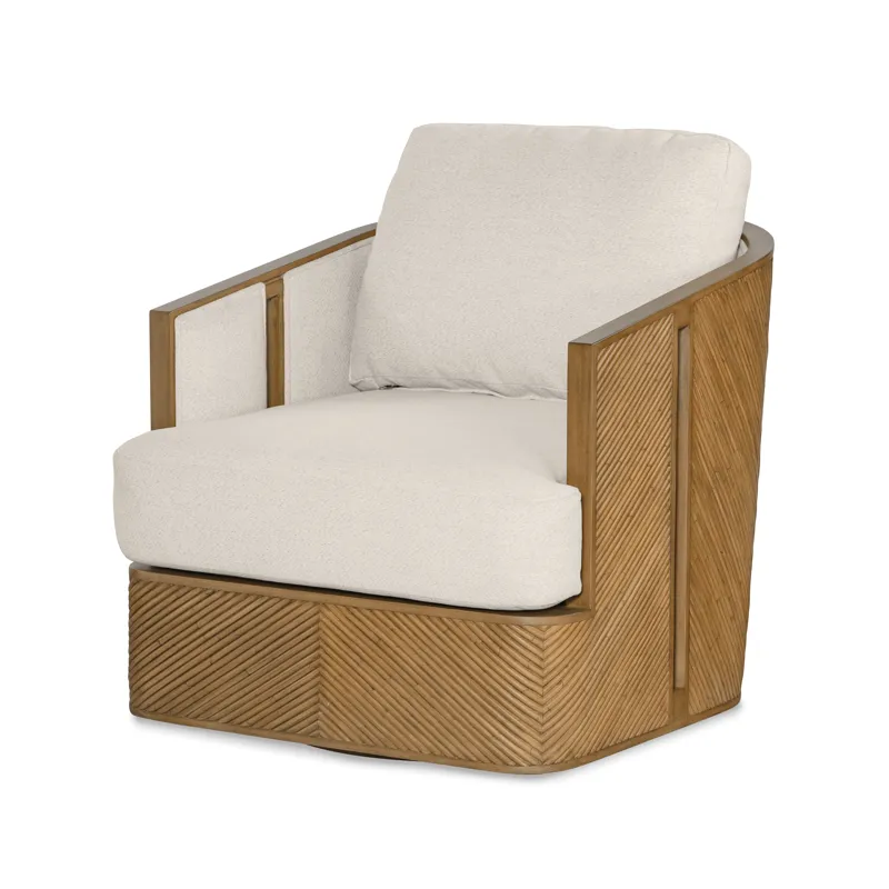 Curate Canna Swivel Lounge Arm Chair Aged R